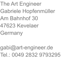 Um mich zu kontaktieren, schreibe mir bitte eine Email mit gabi + Domainname.
